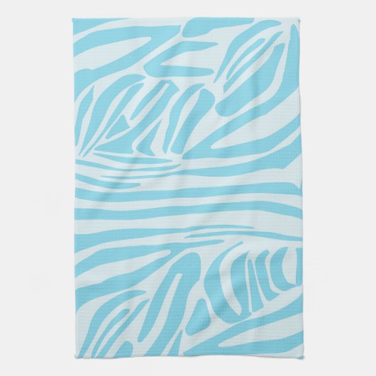 Blue Zebra Pattern Geschirrtuch (Vertikal)