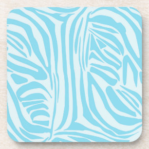 Blue Zebra Pattern Getränkeuntersetzer