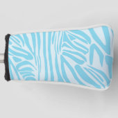Blue Zebra Pattern Golf Headcover (Vorderseite)