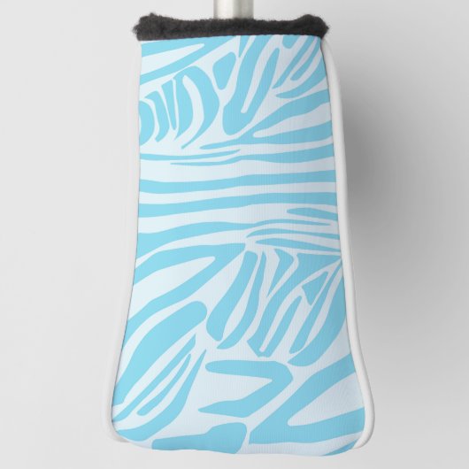 Blue Zebra Pattern Golf Headcover (Rotieren 90)
