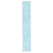 Blue Zebra Pattern Großer Tischläufer (Vorderseite)