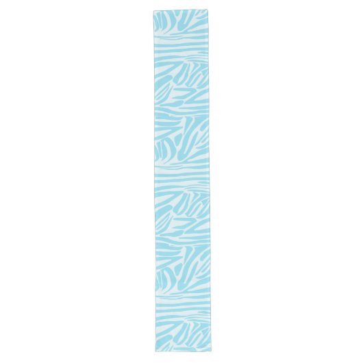 Blue Zebra Pattern Großer Tischläufer (Vorderseite)