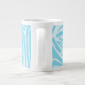 Blue Zebra Pattern Jumbo-Tasse (Rückseite)