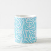 Blue Zebra Pattern Kaffeetasse (Mittel)