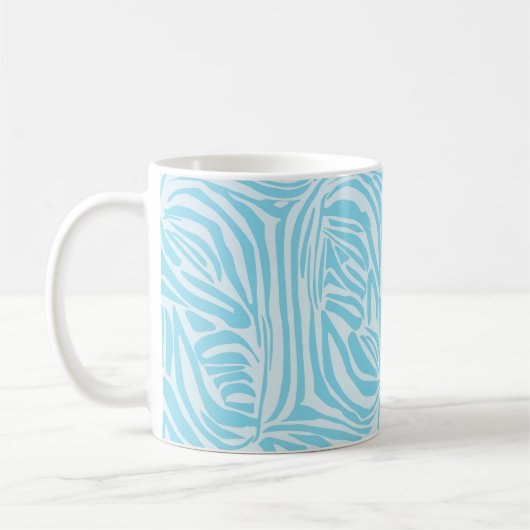Blue Zebra Pattern Kaffeetasse (Links)