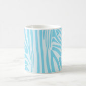 Blue Zebra Pattern Kaffeetasse (Mittel)