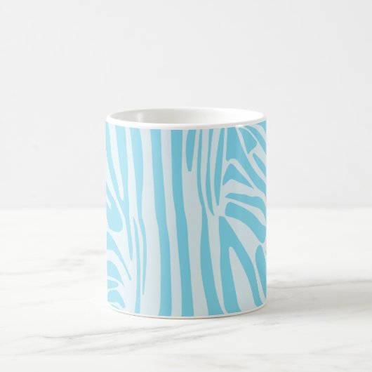 Blue Zebra Pattern Kaffeetasse (Mittel)