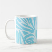 Blue Zebra Pattern Kaffeetasse (Links)