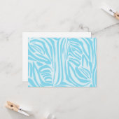 Blue Zebra Pattern Karte (Vorderseite/Rückseite Beispiel)