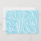 Blue Zebra Pattern Karte (Vorderseite)