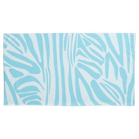 Blue Zebra Pattern Kissenbezug (Vorderseite-Links)