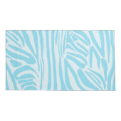 Blue Zebra Pattern Kissenbezug (Rückseite-Links)