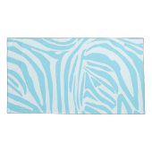 Blue Zebra Pattern Kissenbezug (Rückseite)