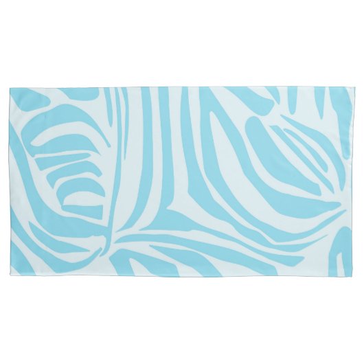 Blue Zebra Pattern Kissenbezug (Vorderseite)