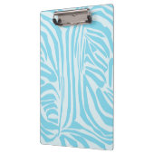 Blue Zebra Pattern Klemmbrett (Links)