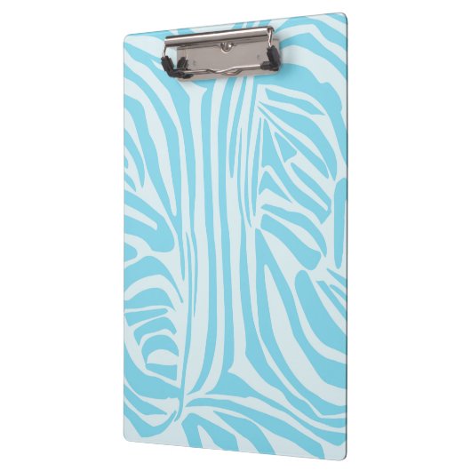 Blue Zebra Pattern Klemmbrett (Links)