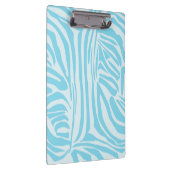 Blue Zebra Pattern Klemmbrett (Rechts)