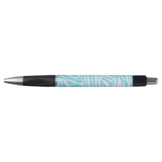 Blue Zebra Pattern Kugelschreiber (Vorderseite)