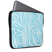 Blue Zebra Pattern Laptopschutzhülle (Vorne Rechts)
