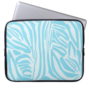 Blue Zebra Pattern Laptopschutzhülle
