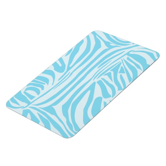 Blue Zebra Pattern Magnet (Linke Seite)