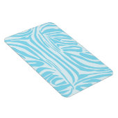 Blue Zebra Pattern Magnet (Rechte Seite)