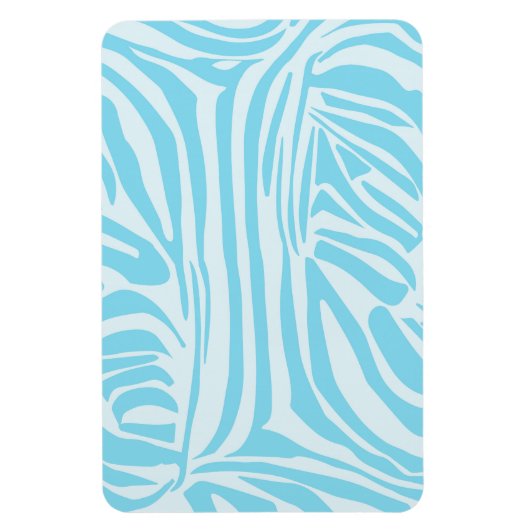 Blue Zebra Pattern Magnet (Vertikal)