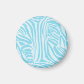 Blue Zebra Pattern Magnet (Vorne)