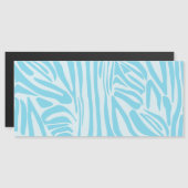 Blue Zebra Pattern Magnetkarte (Vorne/Hinten)