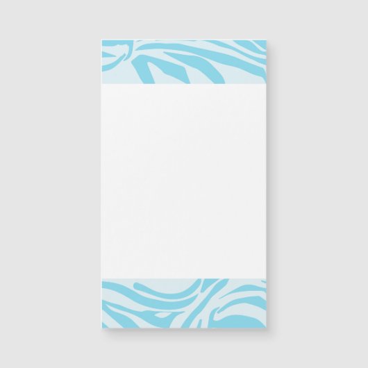Blue Zebra Pattern Magnetkarte (Vorderseite)