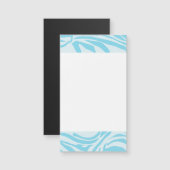 Blue Zebra Pattern Magnetkarte (Vorne/Hinten)
