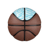 Blue Zebra Pattern Mini Basketball (Rechts)