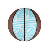 Blue Zebra Pattern Mini Basketball (Vertikal)