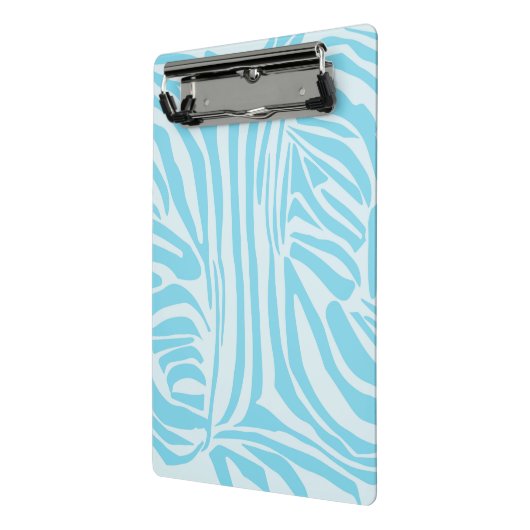 Blue Zebra Pattern Mini Klemmbrett (Gewinkelt2)