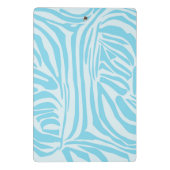 Blue Zebra Pattern Mini Klemmbrett (Rückseite)
