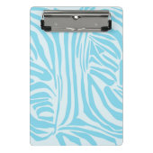Blue Zebra Pattern Mini Klemmbrett (Vorderseite)