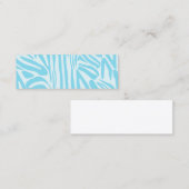 Blue Zebra Pattern Mini Visitenkarte (Vorne/Hinten)
