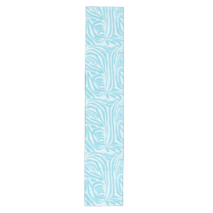 Blue Zebra Pattern Mittelgroßer Tischläufer