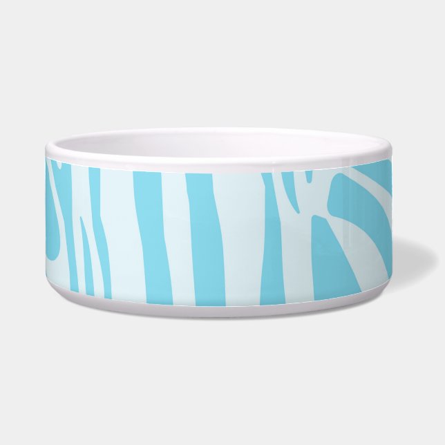 Blue Zebra Pattern Napf (Vorderseite)