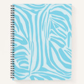 Blue Zebra Pattern Notizblock (Vorderseite)