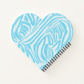 Blue Zebra Pattern Notizblock (Rückseite)