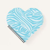 Blue Zebra Pattern Notizblock (Vorderseite)