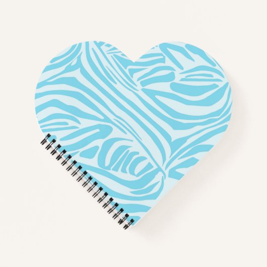Blue Zebra Pattern Notizblock (Vorderseite)