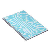 Blue Zebra Pattern Notizblock (Rechte Seite)
