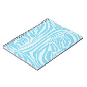 Blue Zebra Pattern Notizblock (Linke Seite)