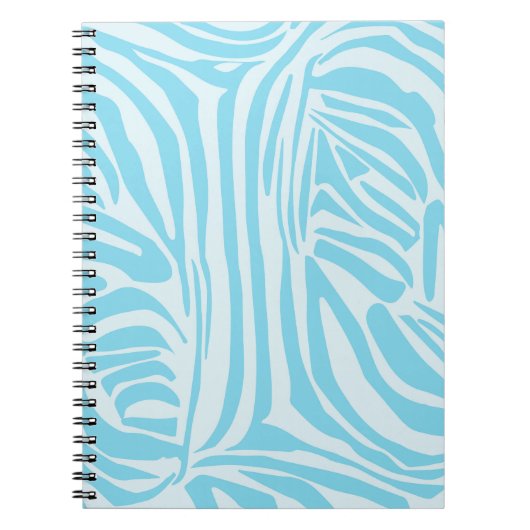 Blue Zebra Pattern Notizblock (Vorderseite)