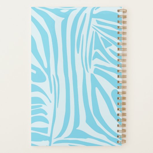Blue Zebra Pattern Planer (Rückseite)