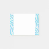 Blue Zebra Pattern Post-it Klebezettel (Vorderseite)