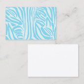 Blue Zebra Pattern Rabattkarte (Vorne/Hinten)