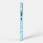 Blue Zebra Pattern Samsung Galaxy Hülle (Rechte Seite)